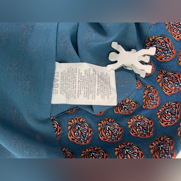 Cabi Dark Teal/Burnt Orange Sleeveless Top with Ruffles. Like New! Size Small. - Picture 5 of 5